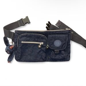 Navy Blue Kipling Waist Bag